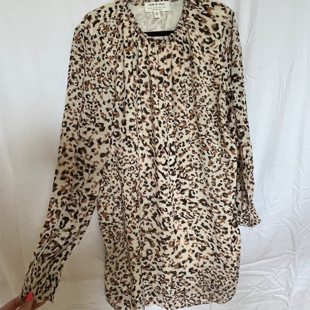 Anthropology Cheetah Dress